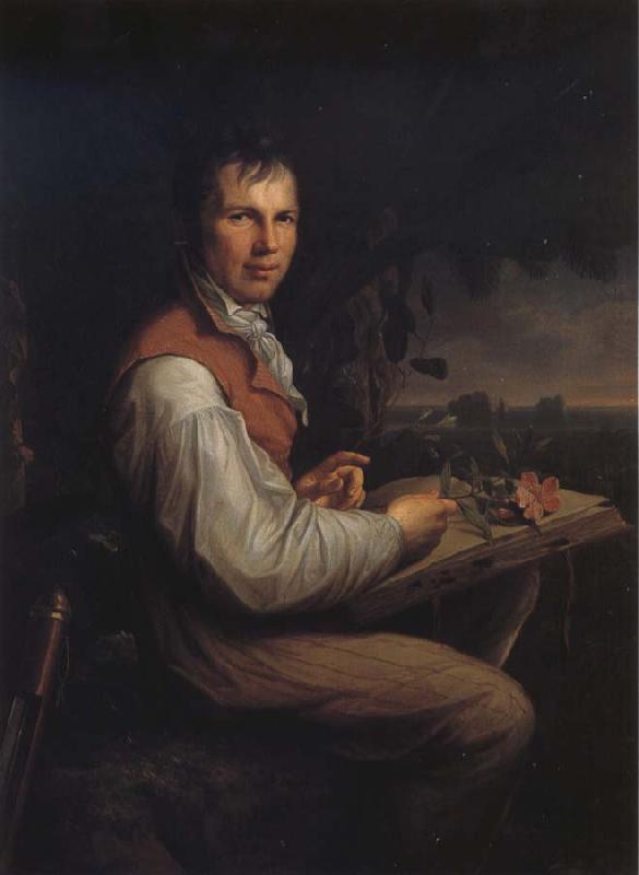 Friedrich Georg Weitsch Alexander von Humboldt Sweden oil painting art